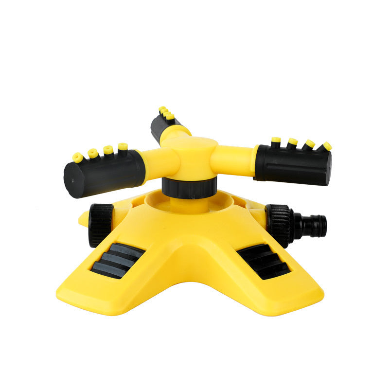 Aspersor automático giratorio de tres brazos con rotación de 360°